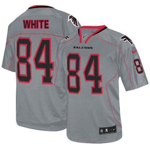  Falcons #84 Roddy White Lights Out Grey Youth Stitched NFL Elite Jersey