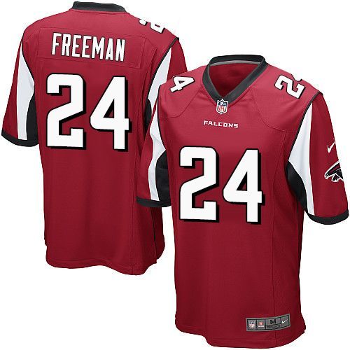  Falcons #24 Devonta Freeman Red Team Color Youth Stitched NFL Elite Jersey