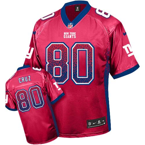  Giants #80 Victor Cruz Red Alternate Youth Stitched NFL Elite Drift Fashion Jersey