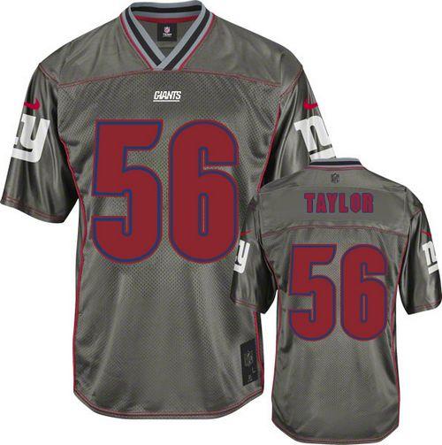 Giants #56 Lawrence Taylor Grey Youth Stitched NFL Elite Vapor Jersey