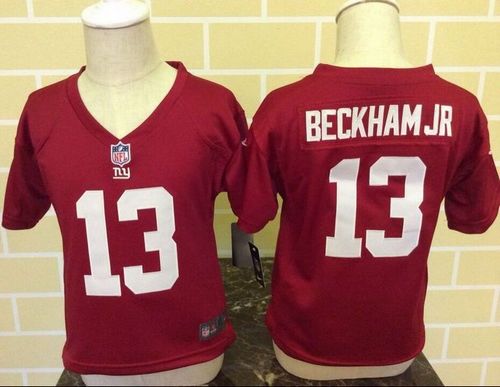Toddler  Giants #13 Odell Beckham Jr Red Alternate Stitched NFL Elite Jersey