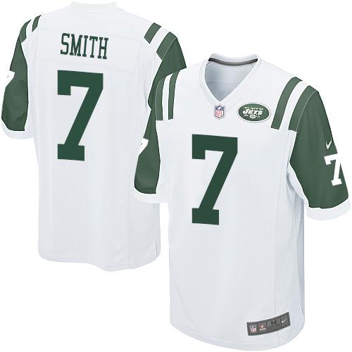  Jets #7 Geno Smith White Youth Stitched NFL Elite Jersey