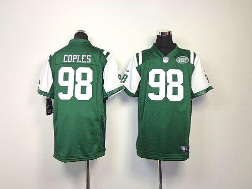  Jets #98 Quinton Coples Green Team Color Youth Stitched NFL Elite Jersey