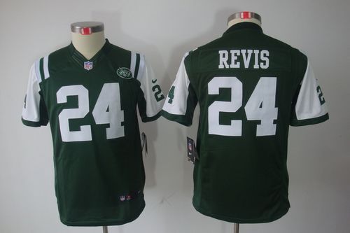  Jets #24 Darrelle Revis Green Team Color Youth Stitched NFL Limited Jersey