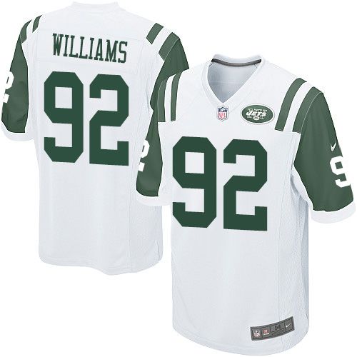  Jets #92 Leonard Williams White Youth Stitched NFL Elite Jersey