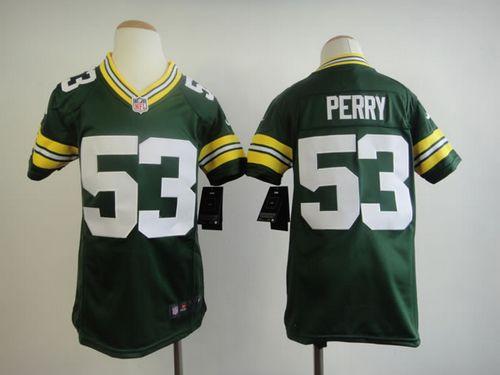  Packers #53 Nick Perry Green Team Color Youth Stitched NFL Elite Jersey