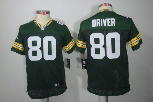  Packers #80 Donald Driver Green Team Color Youth Stitched NFL Limited Jersey