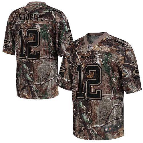  Packers #12 Aaron Rodgers Camo Youth Stitched NFL Realtree Elite Jersey