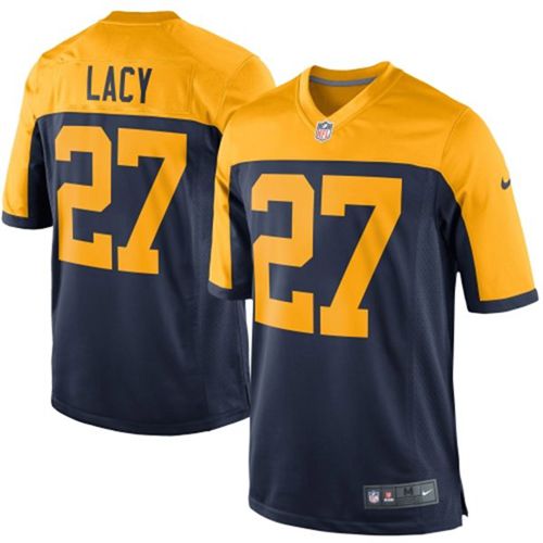  Packers #27 Eddie Lacy Navy Blue Alternate Youth Stitched NFL New Elite Jersey