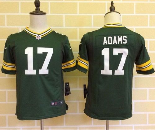  Packers #17 Davante Adams Green Team Color Youth Stitched NFL Elite Jersey