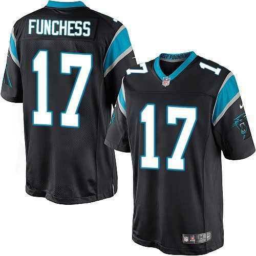  Panthers #17 Devin Funchess Black Team Color Youth Stitched NFL Elite Jersey