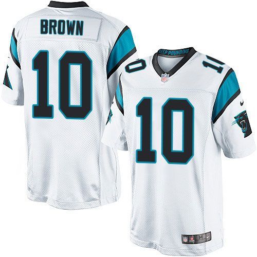  Panthers #10 Corey Brown White Youth Stitched NFL Elite Jersey