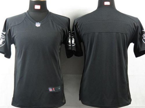  Raiders Blank Black Team Color Youth NFL Game Jersey