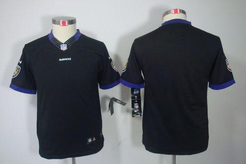  Ravens Blank Black Alternate Youth Stitched NFL Limited Jersey