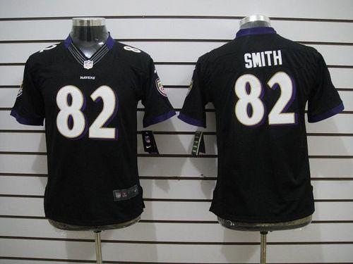  Ravens #82 Torrey Smith Black Alternate Youth Stitched NFL Limited Jersey