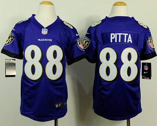  Ravens #88 Dennis Pitta Purple Team Color Youth Stitched NFL New Elite Jersey