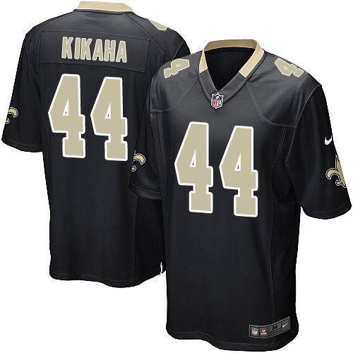  Saints #44 Hau'oli Kikaha Black Team Color Youth Stitched NFL Elite Jersey