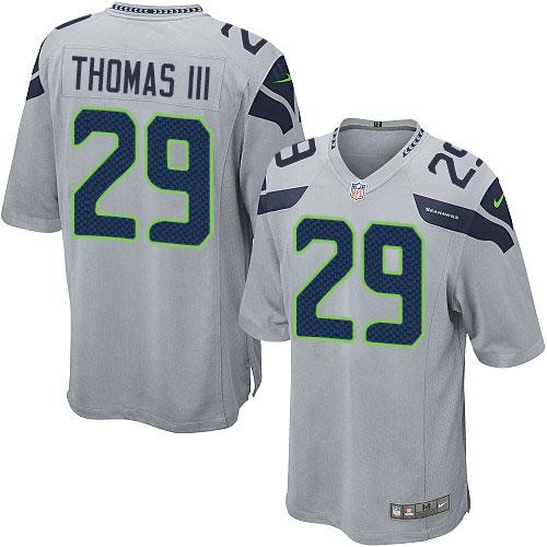  Seahawks #29 Earl Thomas III Grey Alternate Youth Stitched NFL Elite Jersey