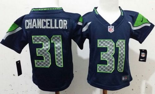 Toddler  Seahawks #31 Kam Chancellor Steel Blue Team Color Stitched NFL Elite Jersey