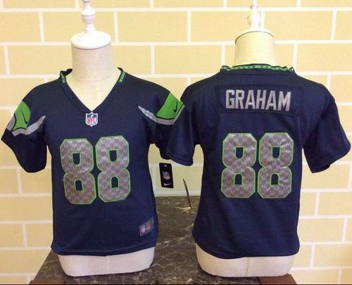 Toddler  Seahawks #88 Jimmy Graham Steel Blue Team Color Stitched NFL Elite Jersey