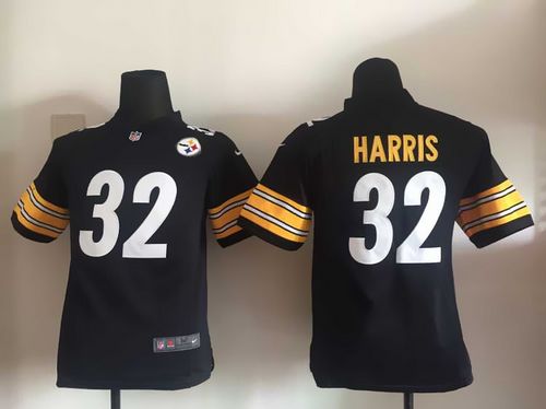  Steelers #32 Franco Harris Black Team Color Youth Stitched NFL Elite Jersey