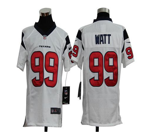  Texans #99 J.J. Watt White Youth Stitched NFL Elite Jersey