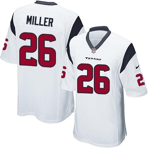  Texans #26 Lamar Miller White Youth Stitched NFL Elite Jersey