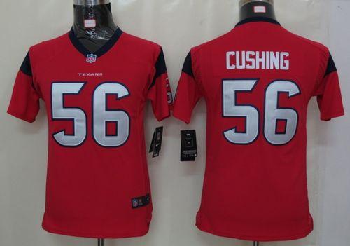  Texans #56 Brian Cushing Red Alternate Youth Stitched NFL Elite Jersey