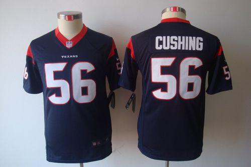  Texans #56 Brian Cushing Navy Blue Team Color Youth Stitched NFL Limited Jersey