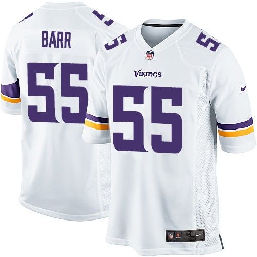  Vikings #55 Anthony Barr White Youth Stitched NFL Elite Jersey