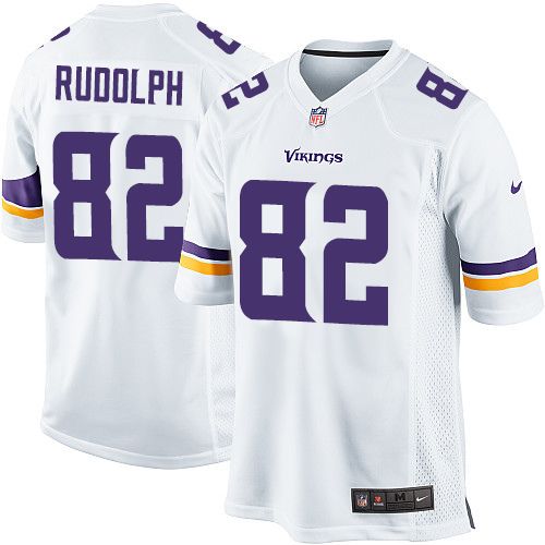  Vikings #82 Kyle Rudolph White Youth Stitched NFL Elite Jersey