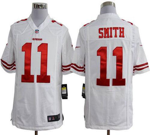  49ers #11 Alex Smith White Men's Stitched NFL Game Jersey