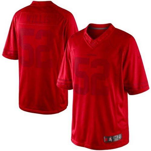  49ers #52 Patrick Willis Red Men's Stitched NFL Drenched Limited Jersey