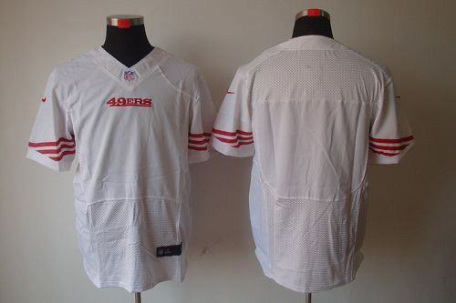  49ers Blank White Men's Stitched NFL Elite Jersey