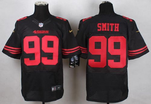  49ers #99 Aldon Smith Black Alternate Men's Stitched NFL Elite Jersey