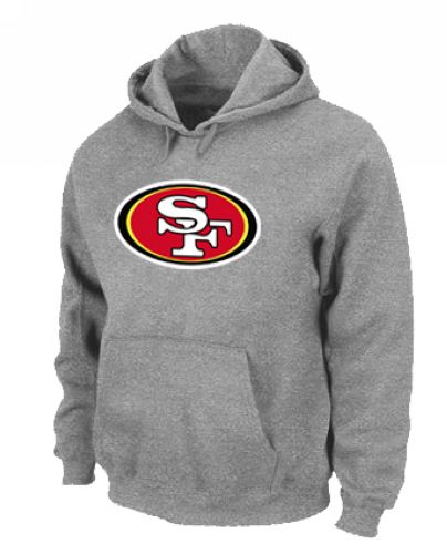 San Francisco 49ers Logo Pullover Hoodie Grey