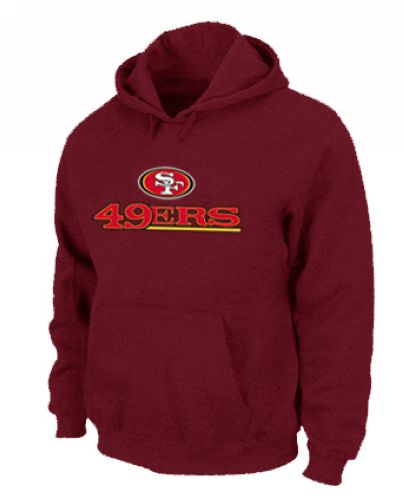 San Francisco 49ers Authentic Logo Pullover Hoodie Red