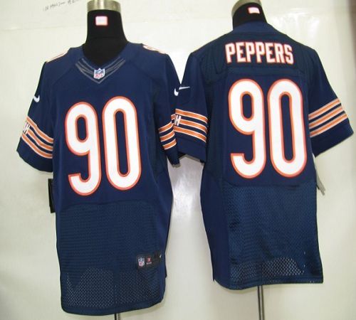  Bears #90 Julius Peppers Navy Blue Team Color Men's Stitched NFL Elite Jersey