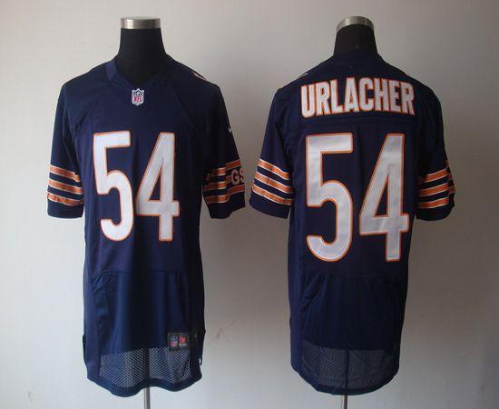  Bears #54 Brian Urlacher Navy Blue Team Color Men's Stitched NFL Elite Jersey
