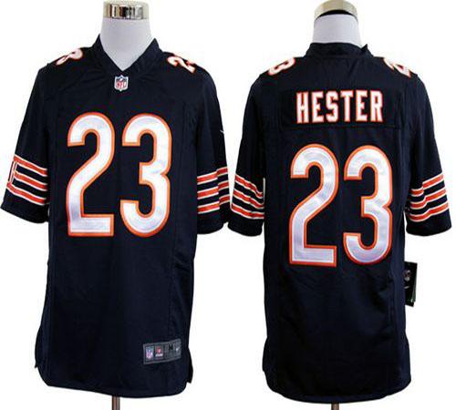  Bears #23 Devin Hester Navy Blue Team Color Men's Stitched NFL Game Jersey