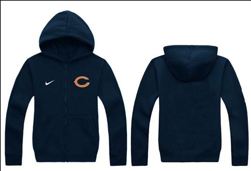  Chicago Bears Authentic Logo Hoodie Navy Blue