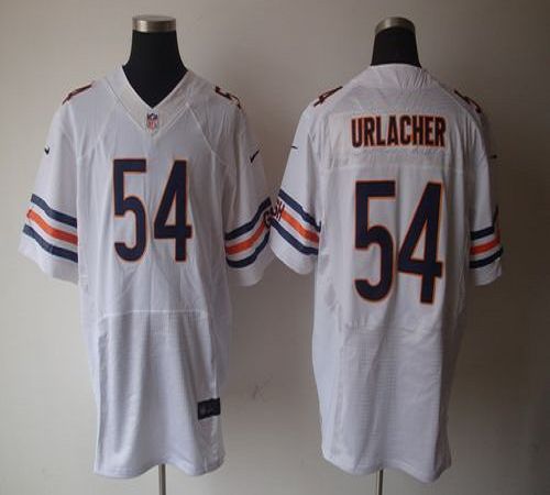  Bears #54 Brian Urlacher White Men's Stitched NFL Elite Jersey
