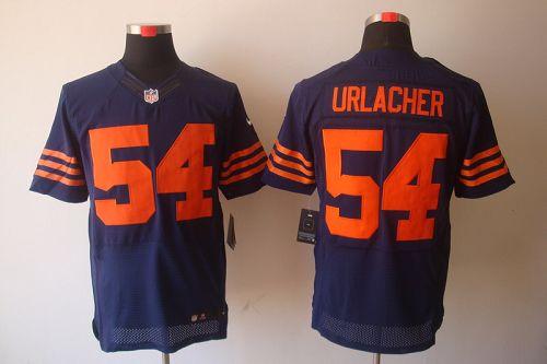  Bears #54 Brian Urlacher Navy Blue 1940s Throwback Men's Stitched NFL Elite Jersey