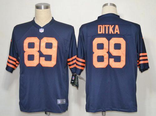  Bears #89 Mike Ditka Navy Blue 1940s Throwback Men's Stitched NFL Game Jersey