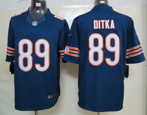  Bears #89 Mike Ditka Navy Blue Team Color Men's Stitched NFL Limited Jersey