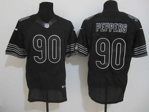  Bears #90 Julius Peppers Black Shadow Men's Stitched NFL Elite Jersey
