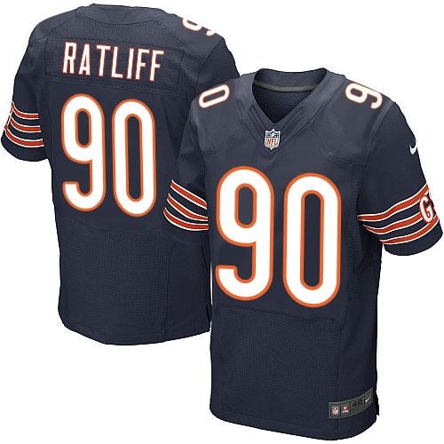  Bears #90 Jeremiah Ratliff Navy Blue Team Color Men's Stitched NFL Elite Jersey