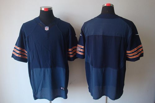  Bears Blank Navy Blue Team Color Men's Stitched NFL Elite Jersey