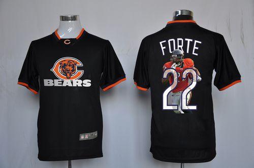  Bears #22 Matt Forte Black Men's NFL Game All Star Fashion Jersey