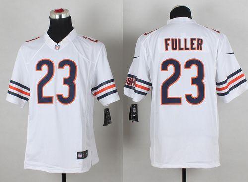  Bears #23 Kyle Fuller White Men's Stitched NFL Limited Jersey